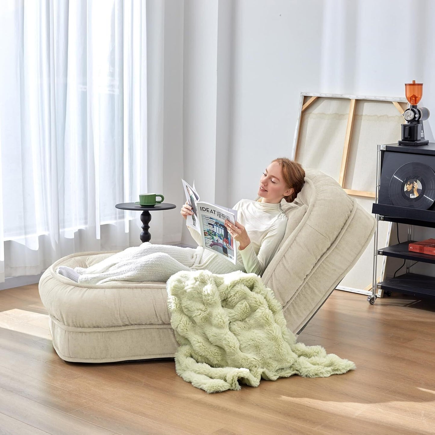 Foldable Lazy Sofa Bed Floor Chair💥