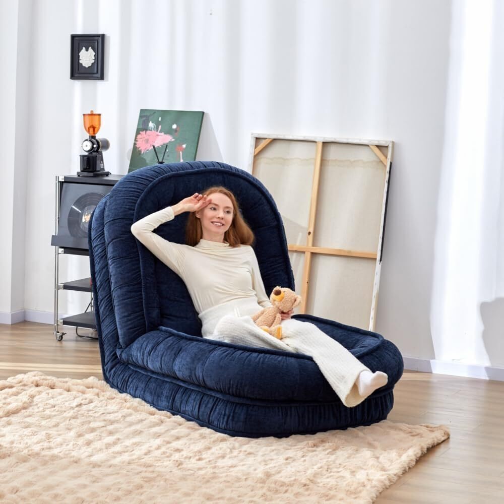 Foldable Lazy Sofa Bed Floor Chair💥