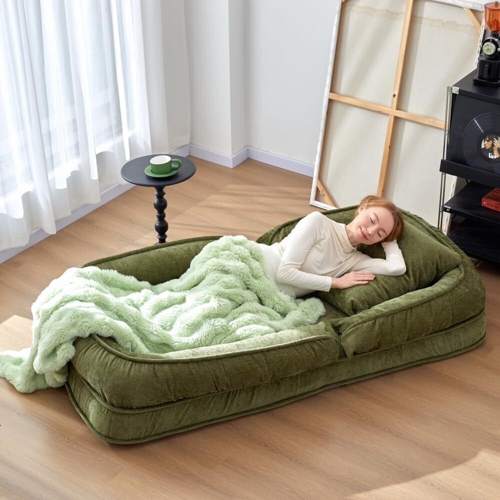 Foldable Lazy Sofa Bed Floor Chair💥