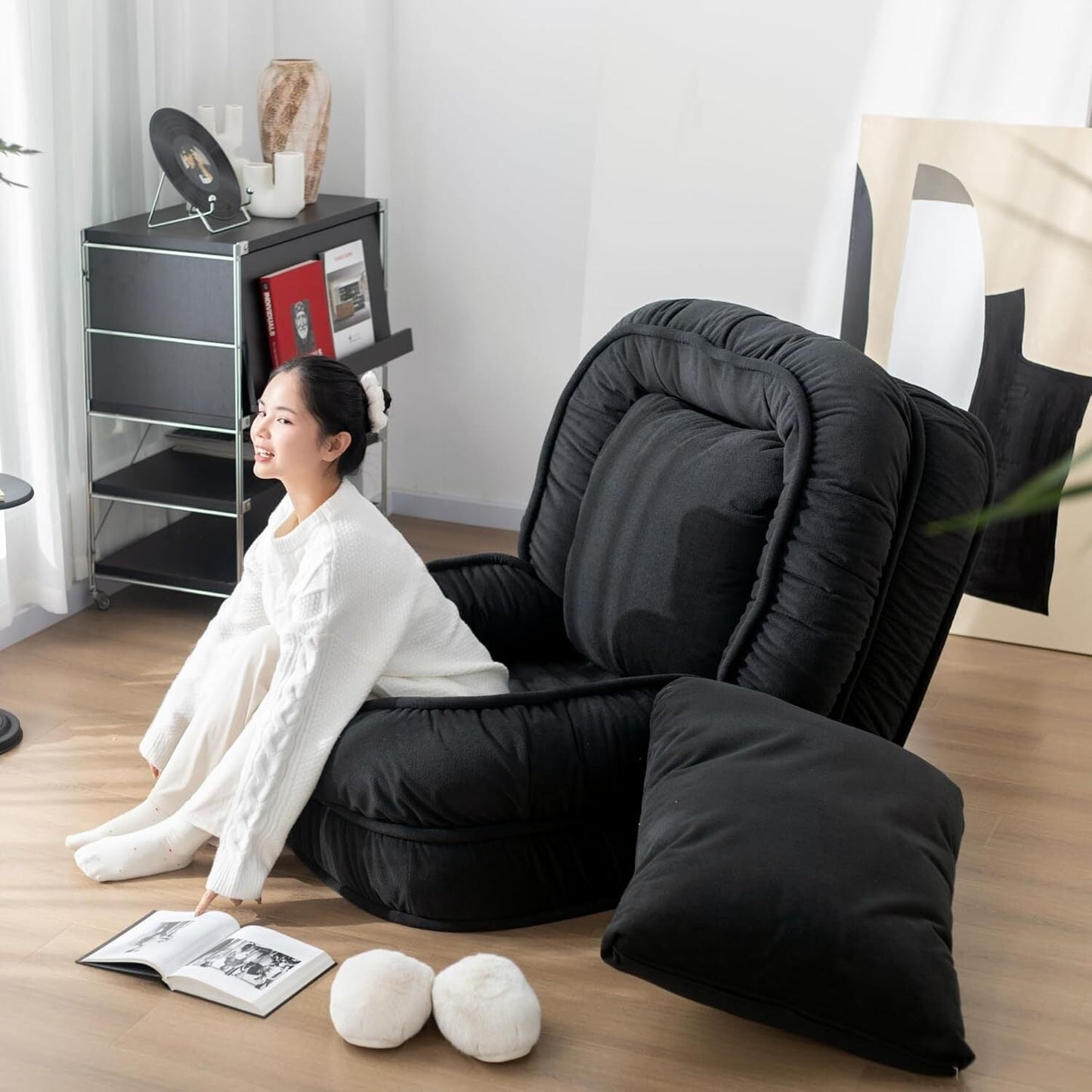 Foldable Lazy Sofa Bed Floor Chair💥