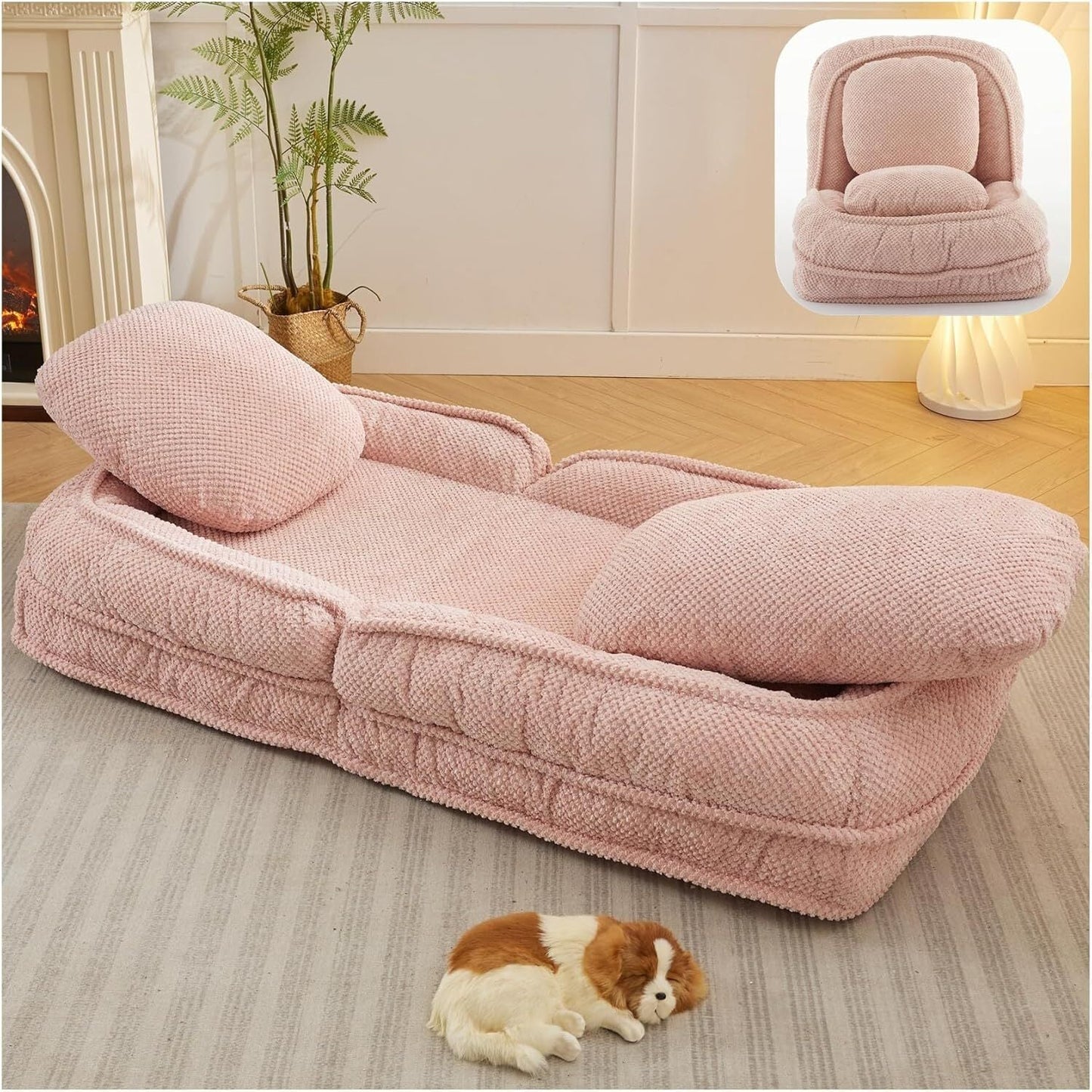 Foldable Lazy Sofa Bed Floor Chair💥