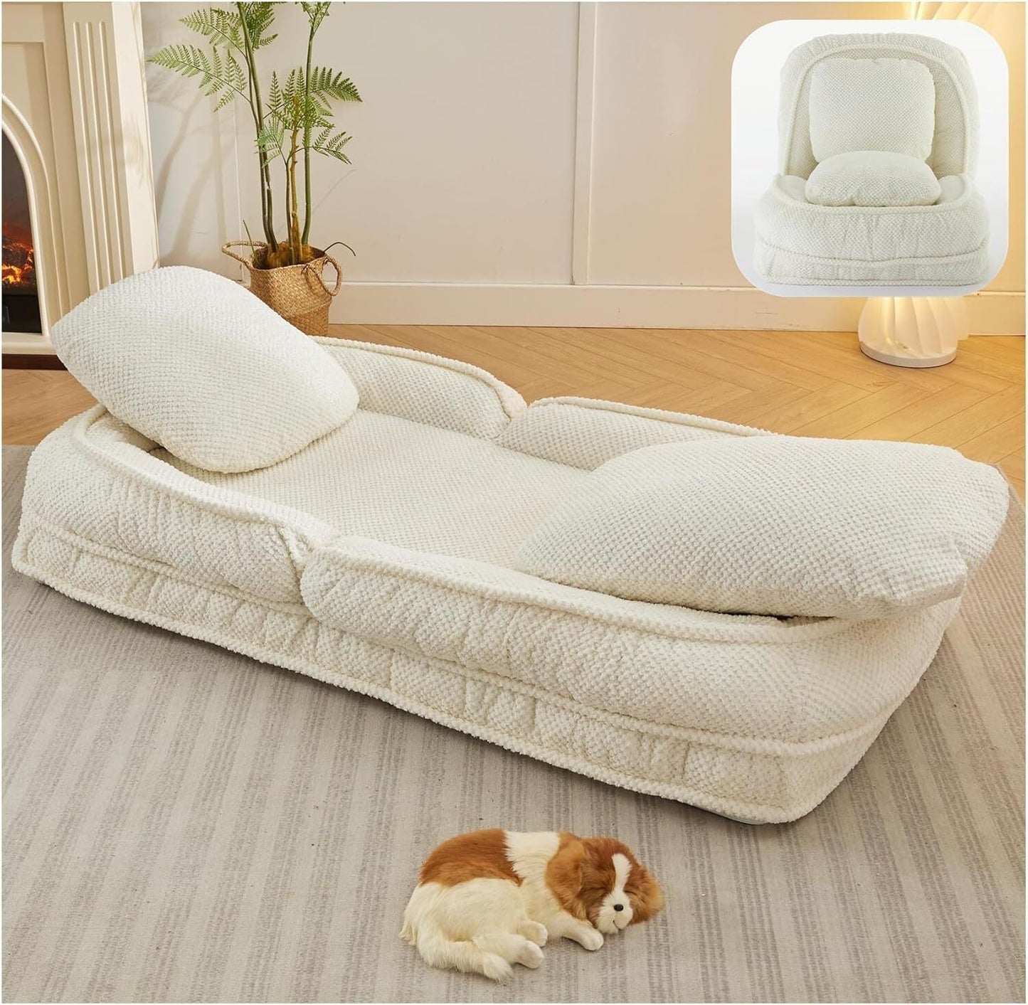 Foldable Lazy Sofa Bed Floor Chair💥